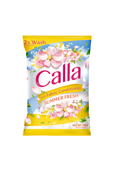 Calla Powder Detergent Special Fabric Conditioner in Summer Fresh 100g