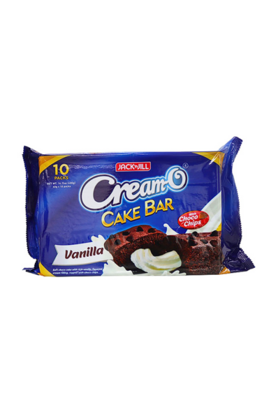 Jack 'n Jill Cream-O Cake Bar Vanilla 40g x 10 Sachets
