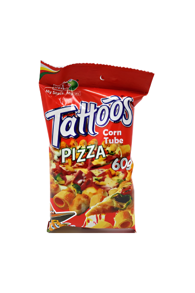 W.L. Tattoos Corn Tube Pizza Flavor 60g