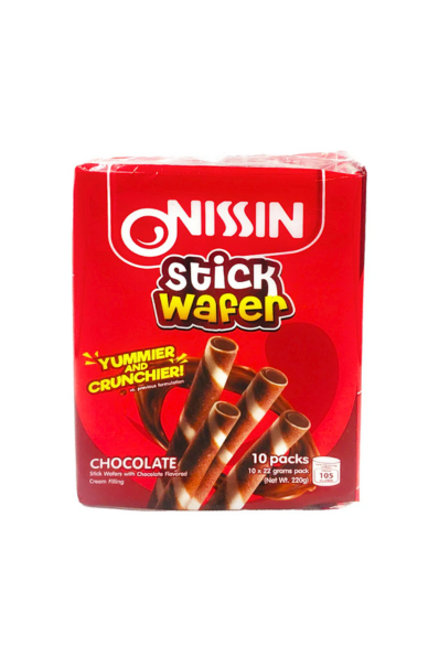 Monde Nissin Wafer Stick Choco 22g x 10 Packs