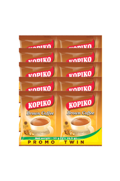 Kopiko Brown 3-in-1 Coffee Mix Promo Twin 55g x 5 Sachets