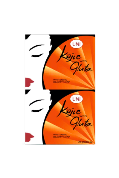 UNI Kojic with Gluta Whitening Beauty Soap 90g x 2pcs