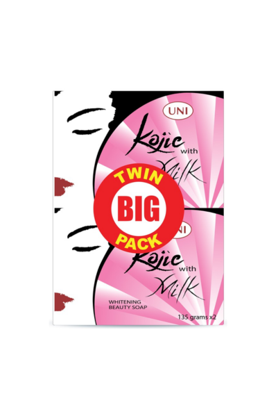 UNI Kojic with Milk Whitening Beauty Soap 135g x 2pcs