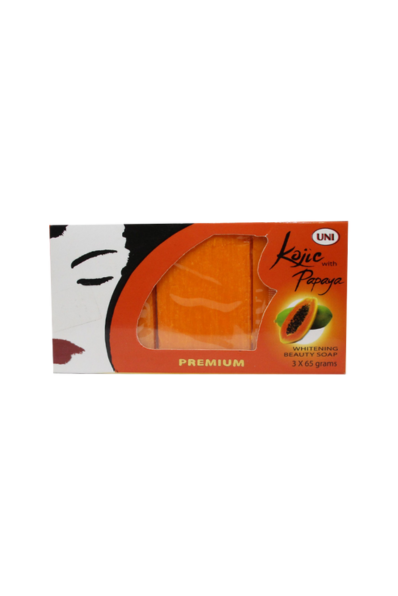 UNI Kojic with Papaya Whitening Beauty Soap 65g x 3pcs