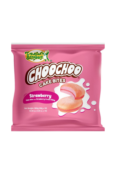 Lemon Square Choo Choo Strawberry Cake Bites 38g x 10 pcs