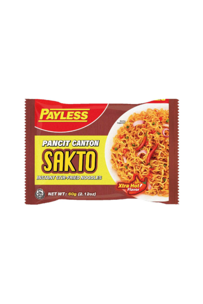 Payless Instant Pancit Canton Xtra Hot Sakto 60g