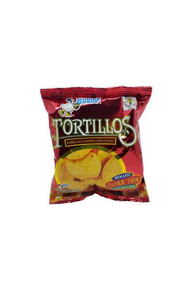 Granny Goose Tortillos Barbecue Flavored Corn Snacks 25g