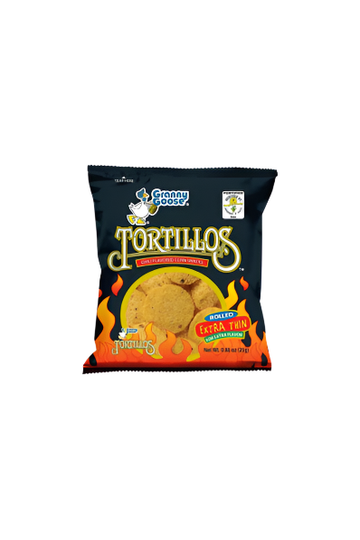 Granny Goose Tortillos Chili Flavored Corn Snacks 25g