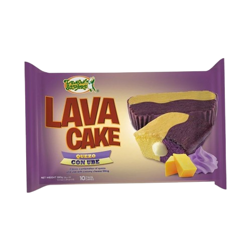 Lava Twin Cake Quezo Con Ube 38g x 10 pcs