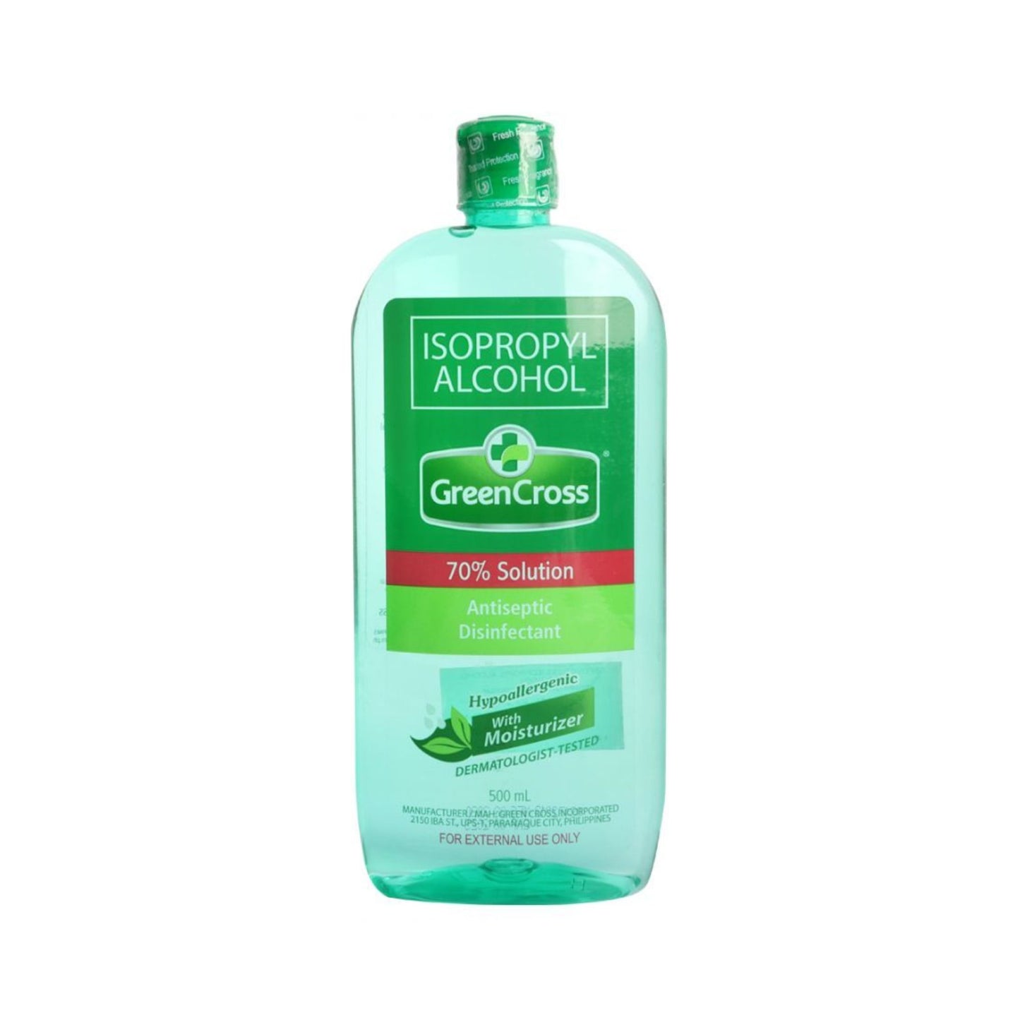 Green Cross 70% Isopropyl Alcohol with Moisturizer 500ml