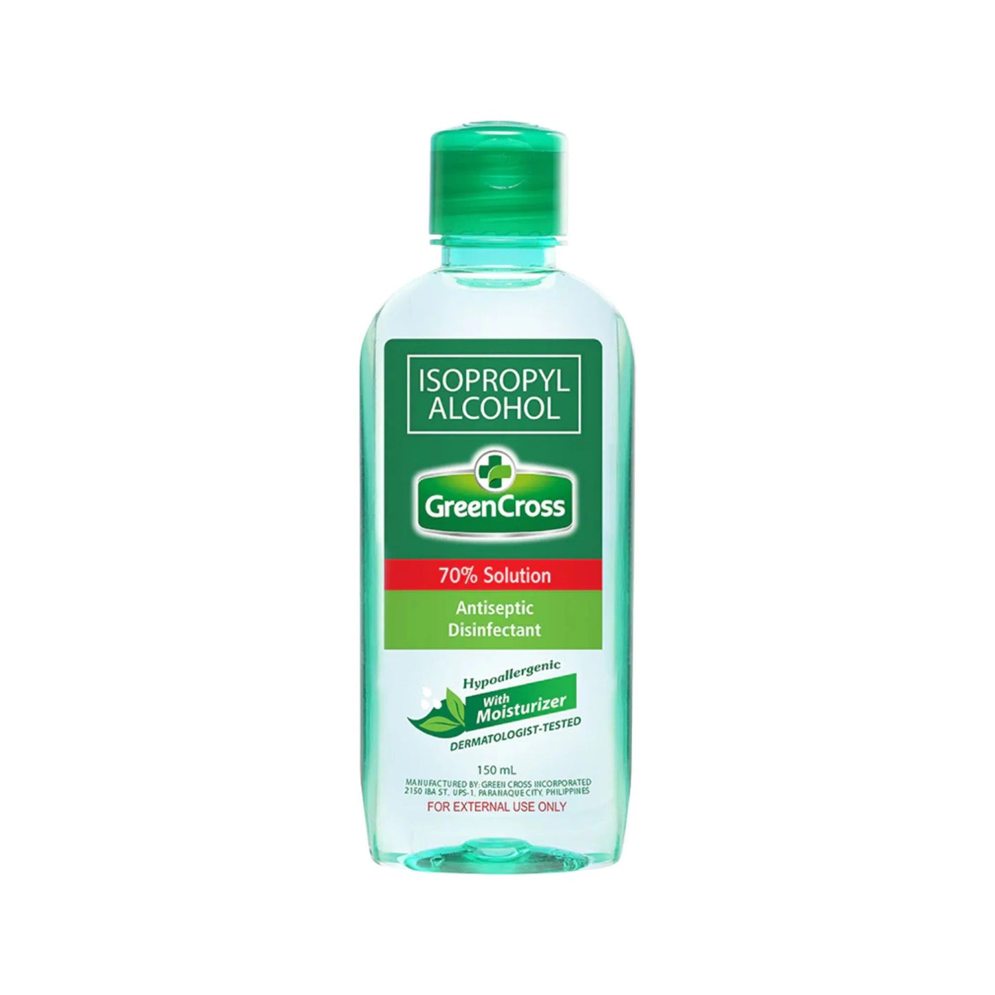 Green Cross 70% Isopropyl Alcohol with Moisturizer 150ml