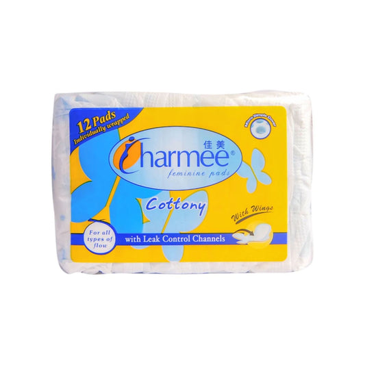 Charmee Feminine Pads Cottony with Wings x 12 pcs