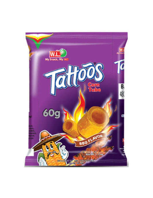 W.L. Tattoos Corn Tube BBQ flavor 60g