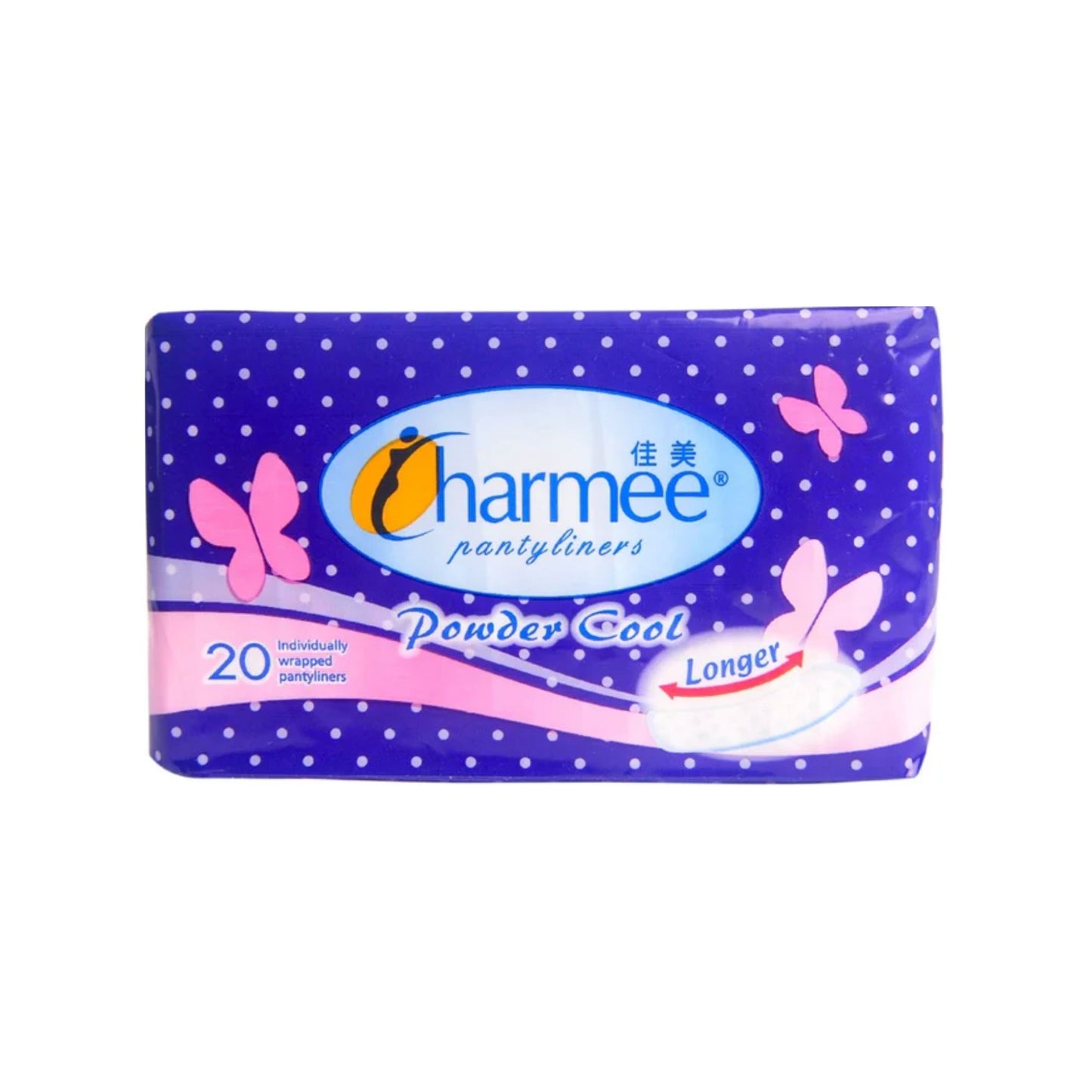 Charmee Pantyliners Powder Cool Longer x 20 pcs