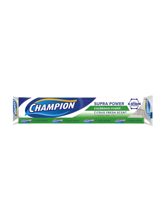 Champion Detergent Bar Supra Power Kalamansi Power Citrus Fresh 370g