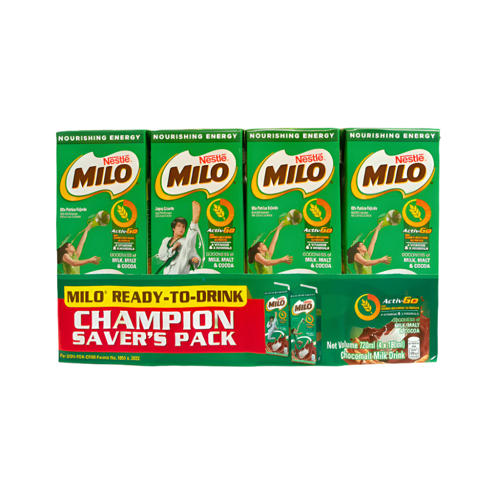 Nestle Milo Ready to Drink 180ml x 4pcs