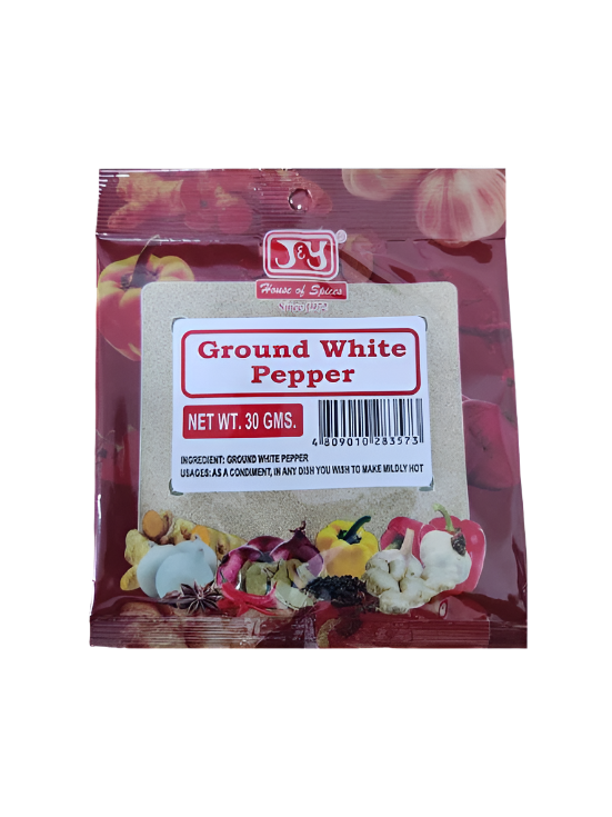 J&Y Ground White Pepper 30g