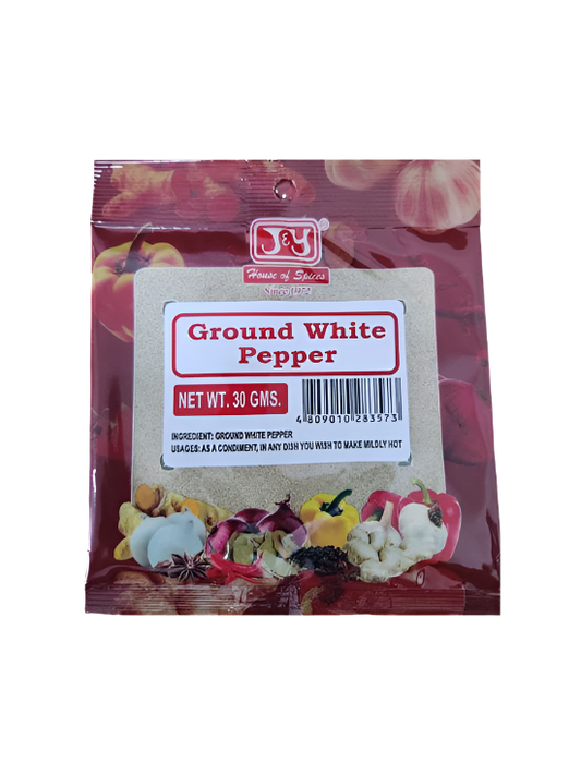 J&Y Ground White Pepper 30g