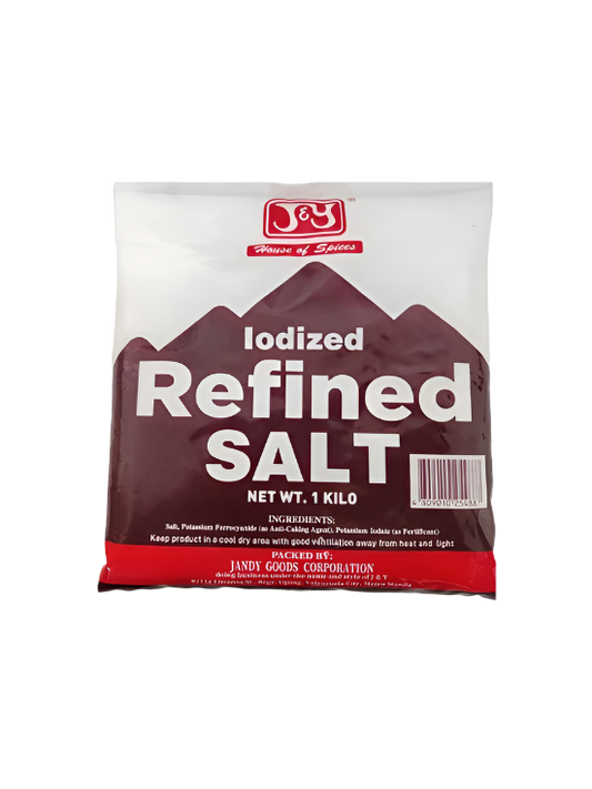 J&Y Iodized Refined Salt 1kg