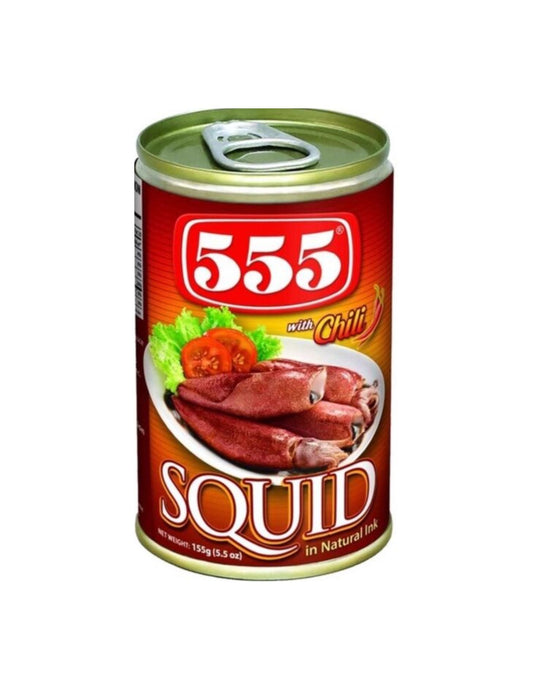 555 Squid in Natural Ink with Chili 155g