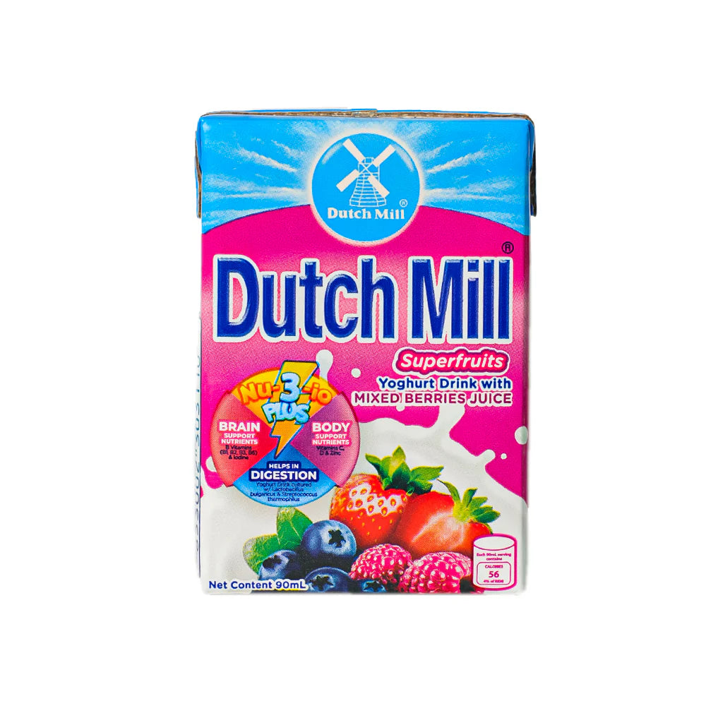 Dutch Mill Yoghurt Drink Superfruits with Mixed Berries Juice 90ml