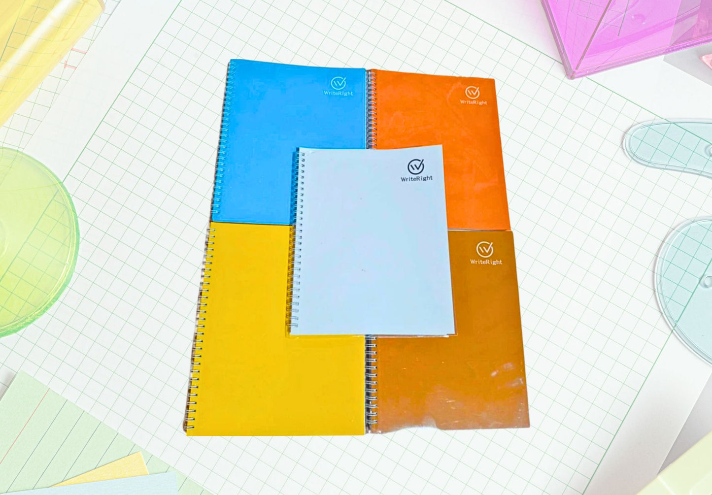 [School Sale] WriteRight University-Spiral Notebook with Cover 200 x 250 mm